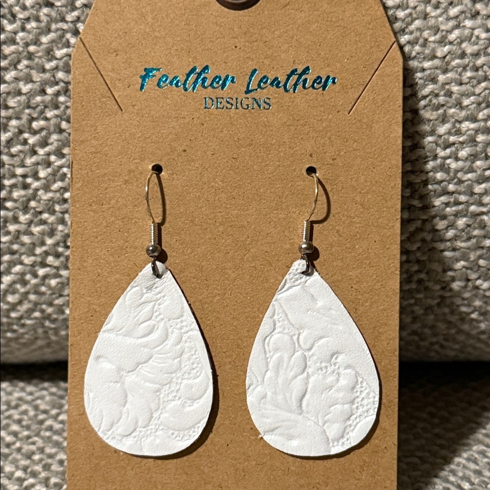 5/$25 Feather Leather Earrings